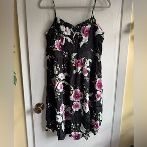 Express Pink and White Ruffled Tiered Sundress NWOT